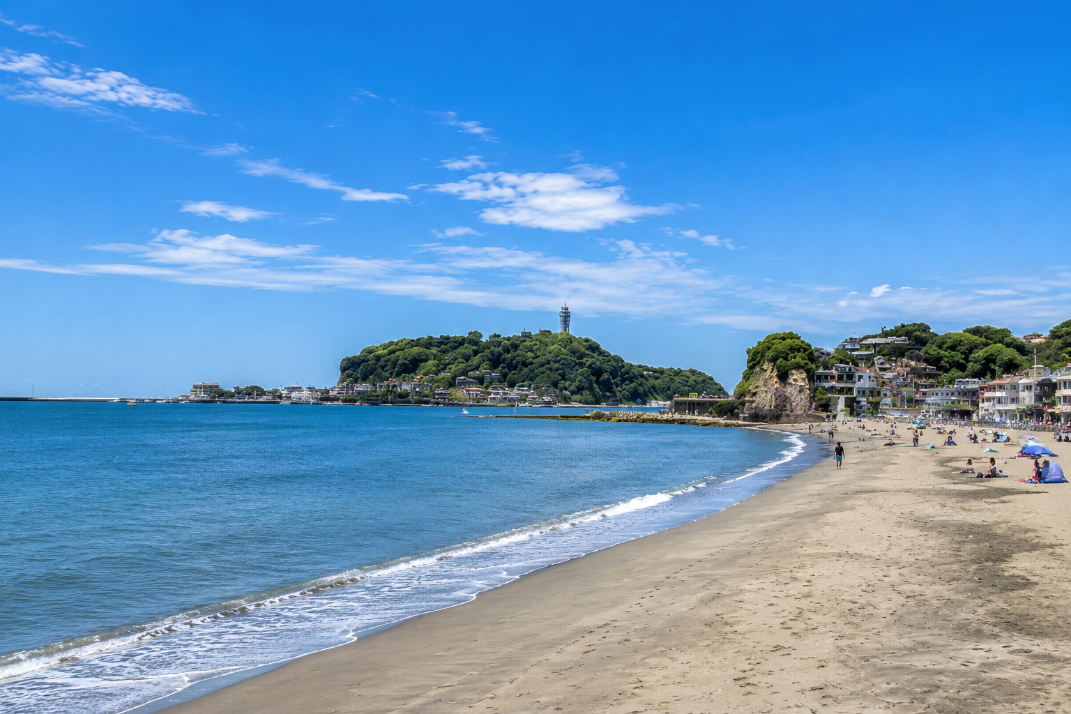 由比ガ浜を中心とした鎌倉の海と絶景