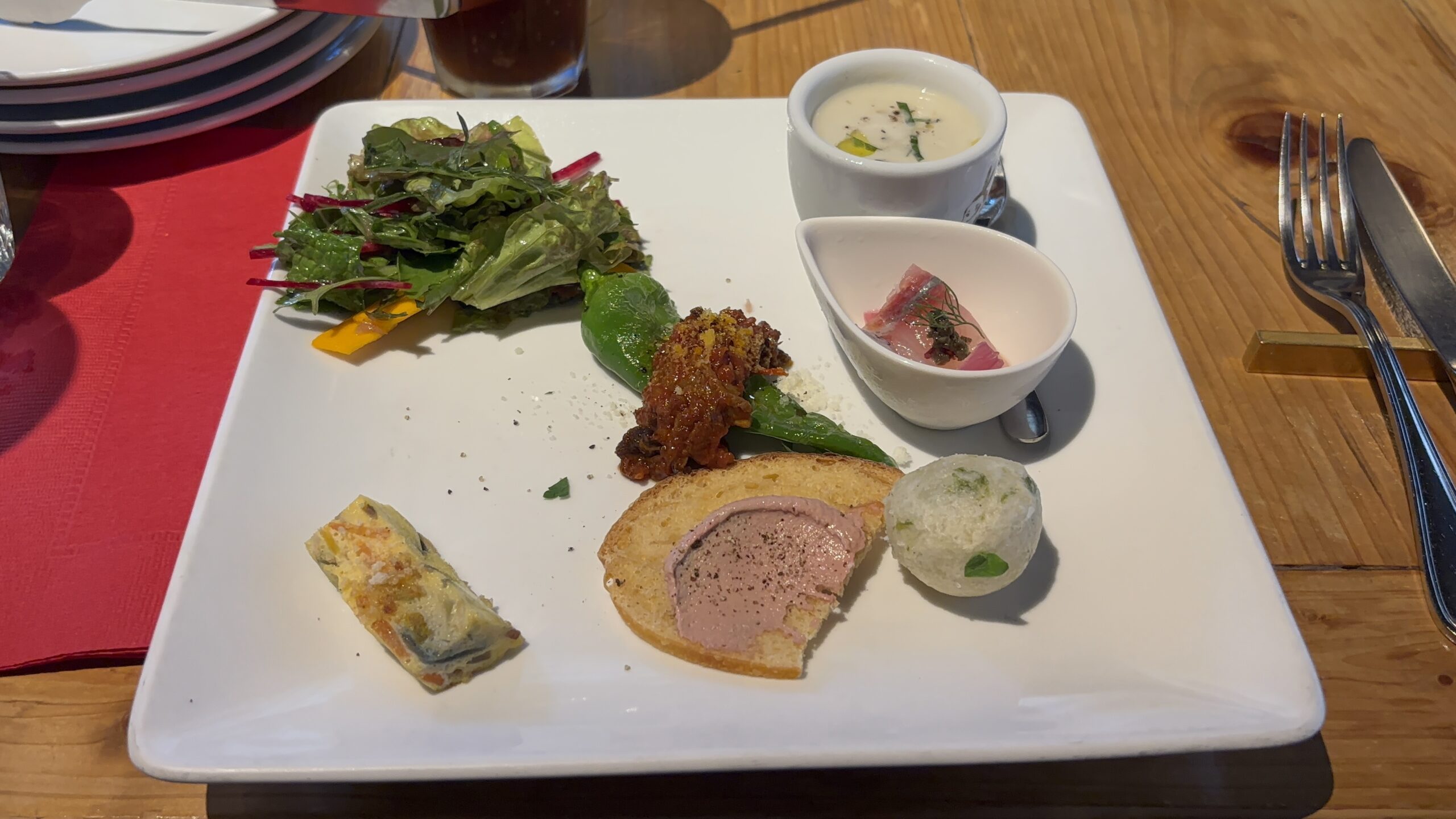 タケル クインディチ Bコースランチの前菜