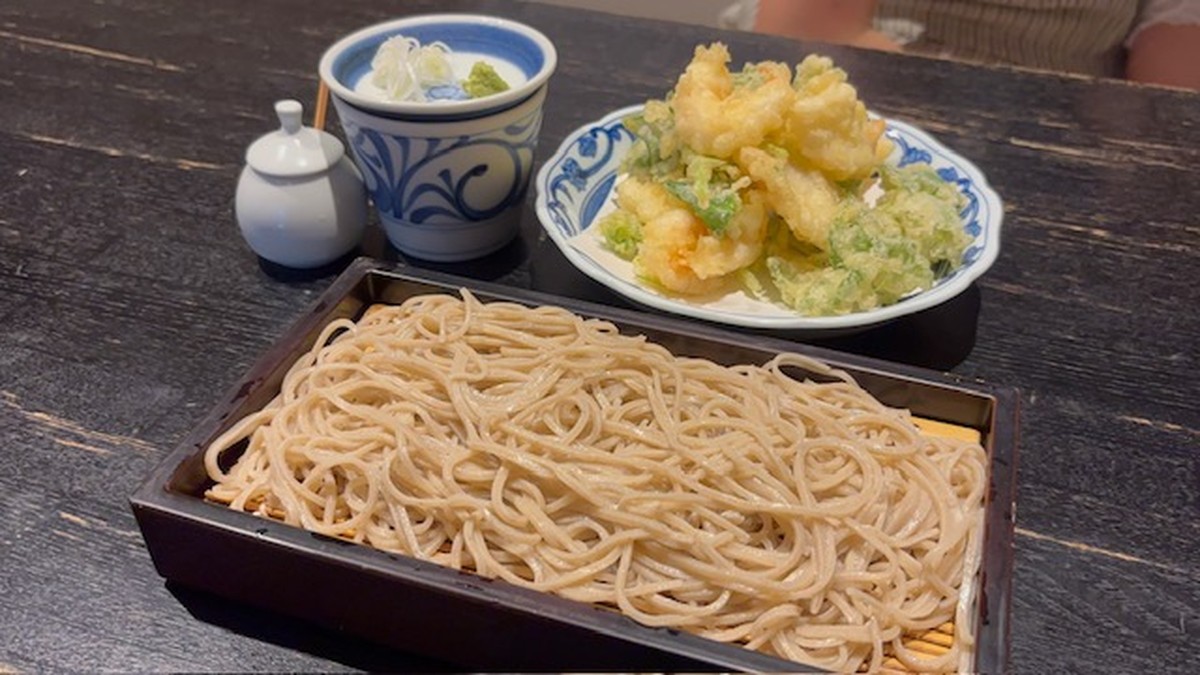鎌倉 松原庵でいただいた蕎麦と天ぷら