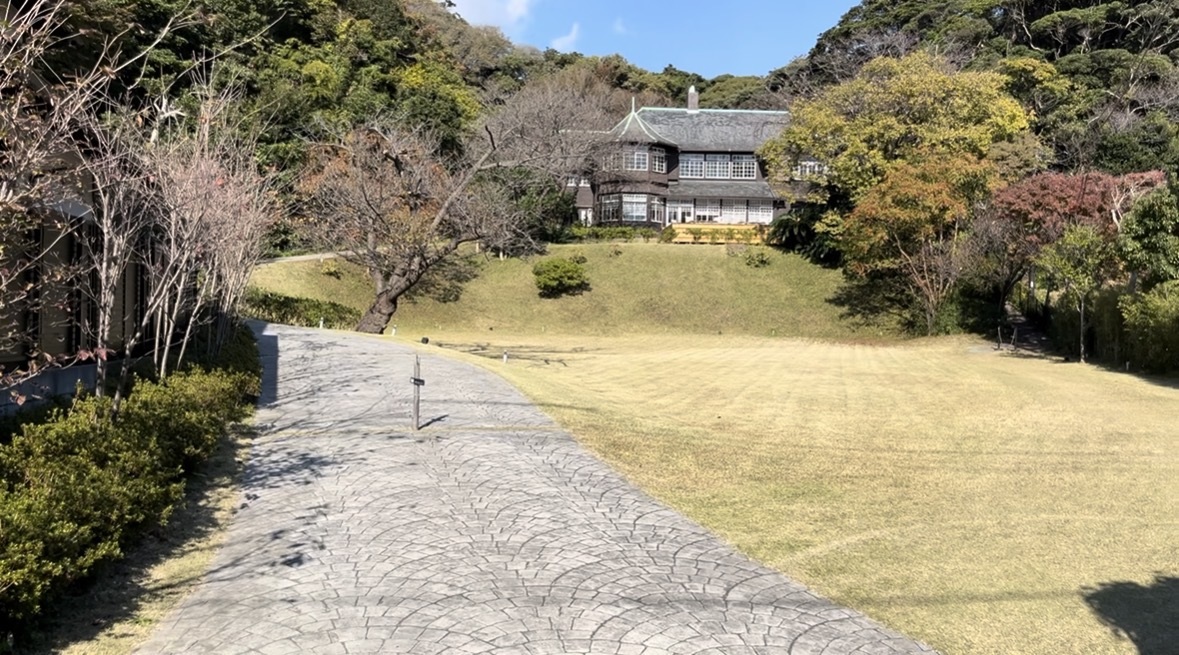 鎌倉 古我邸の洋館と庭園