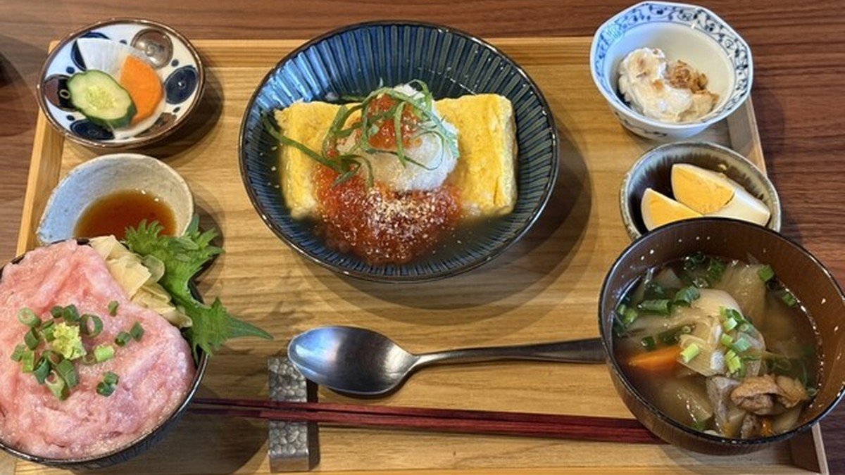 米とコーヒーの定食