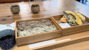 北鎌倉の日本料理 古古でいただいた蕎麦と天ぷらの膳
