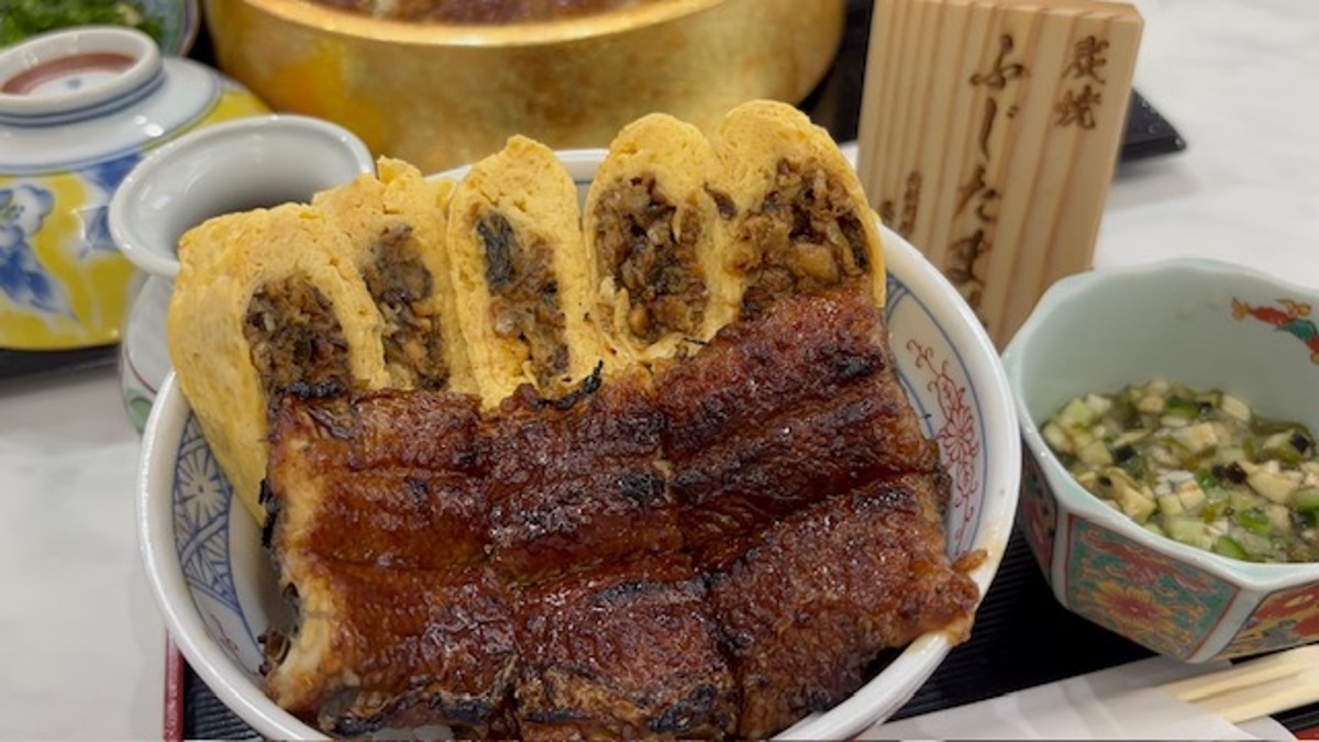昼だけうなぎ屋 北鎌倉店の訪問時のうなぎと卵の料理
