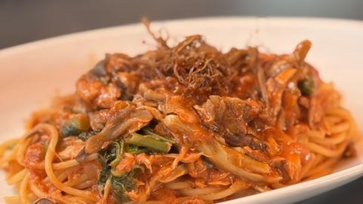 アマルフィイ ウノの訪問時にいただいたパスタ